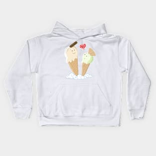 Ice Creams In Love Kids Hoodie